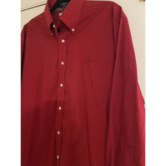 Tommy Hilfiger red and blue long sleeve button down shirt size 16 - Picture 2 of 8